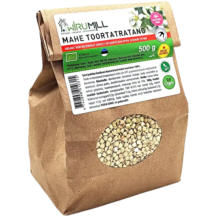 Wiru Mill toortatratang 500 g, mahe, gluteenivaba