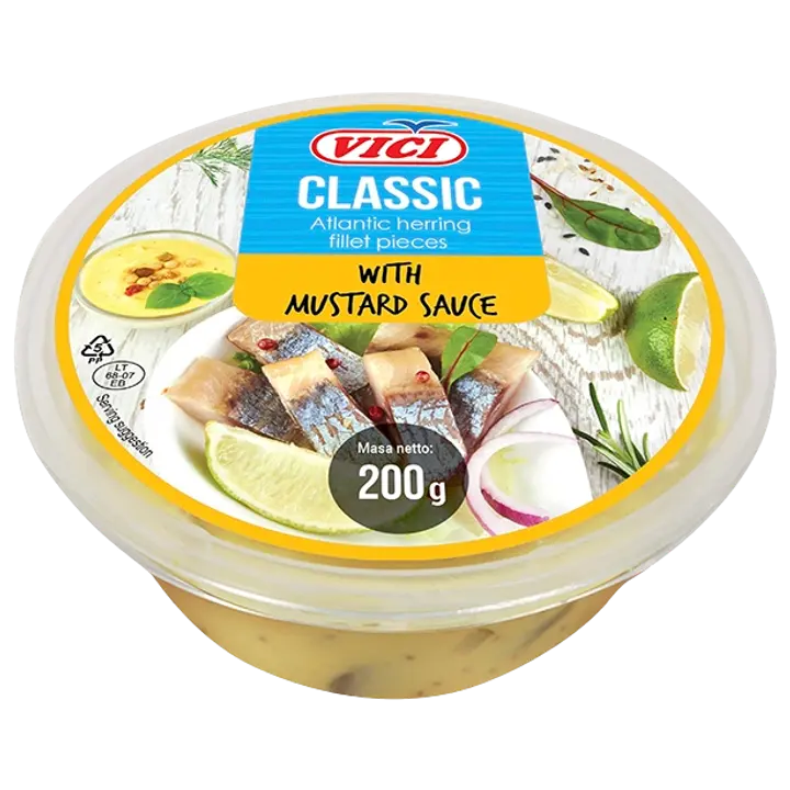 Vici Heeringafilee Tükid Sinepikastmes 200G