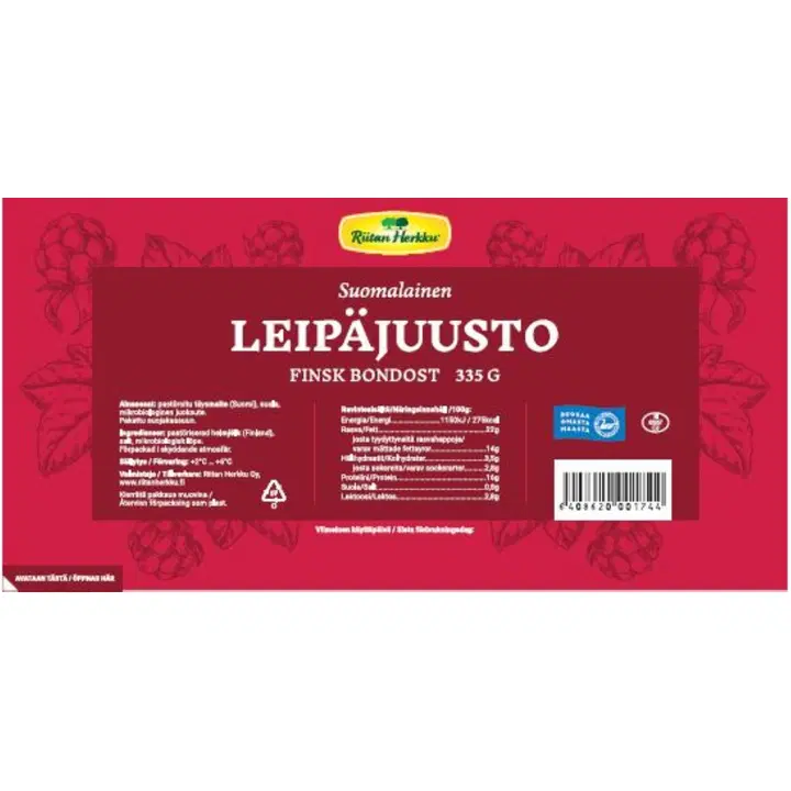 Riitan Herkku Suomalainen Leipäjuusto 335g