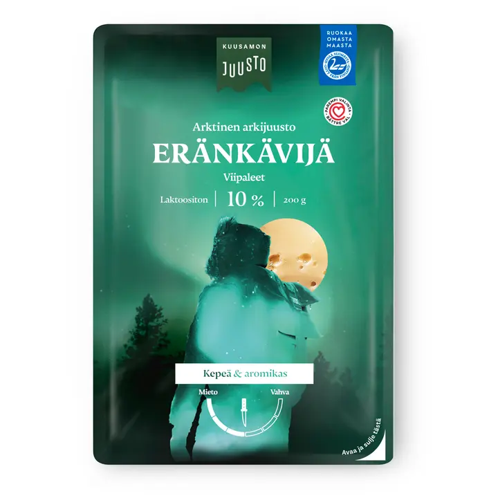 Kuusamon Juusto Eränkävijä 10% juustoviipale 200 g