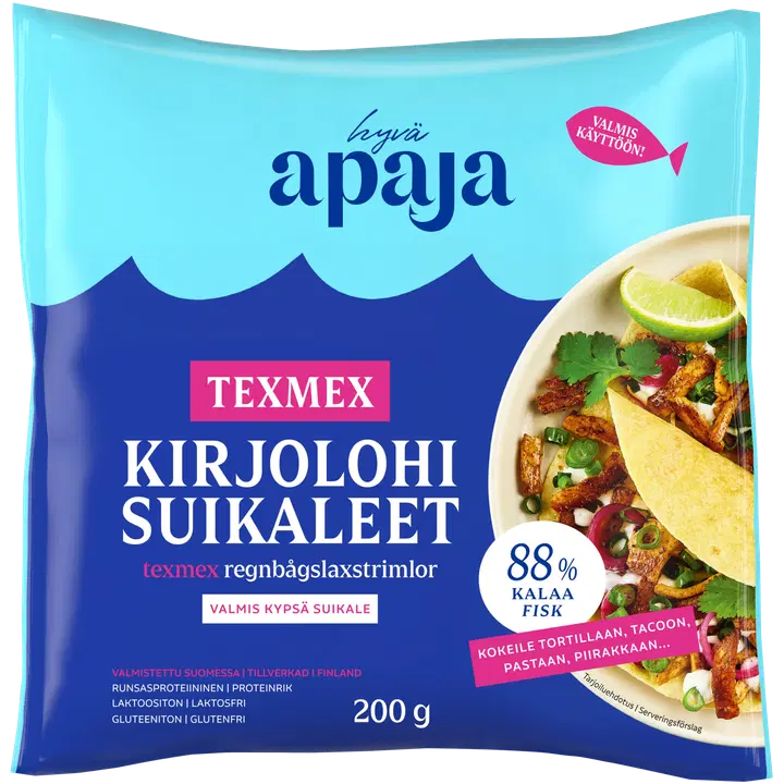 Hyvä Apaja Kypsä Texmex-Kirjolohisuikale 200 g