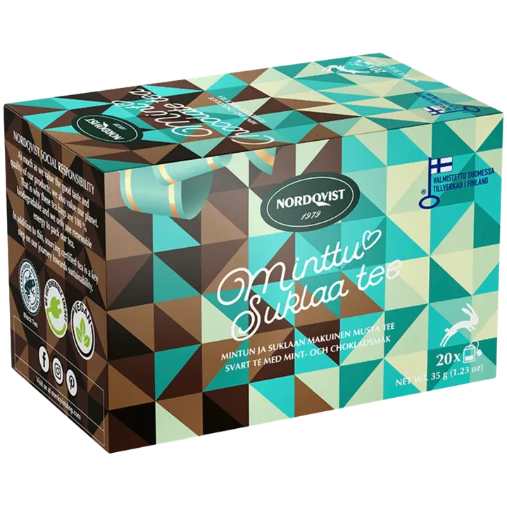 Nordqvist Minttusuklaa tee 20 x 1,75 g RFA