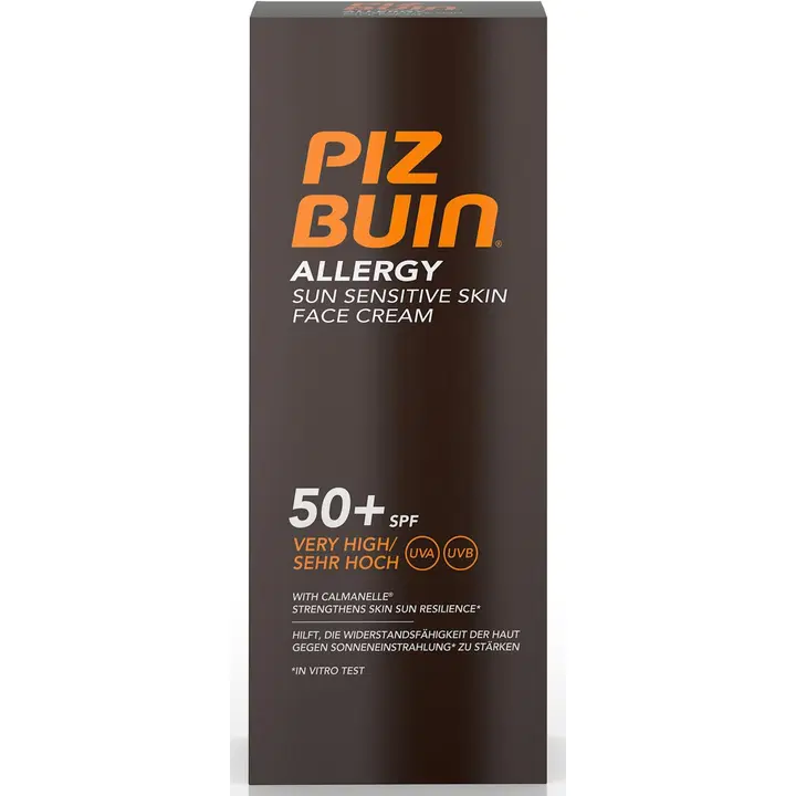 Pizbuin allergy face sunscreen spf 50