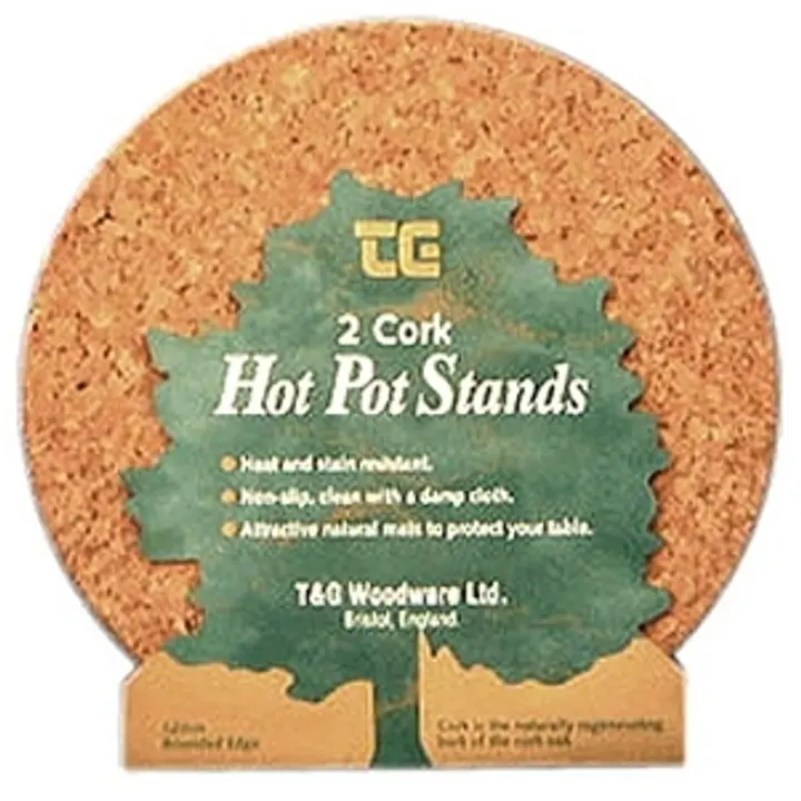 PYÖREÄ PANNUNALUNEN 2 kpl, Ø 20 cm, korkkia