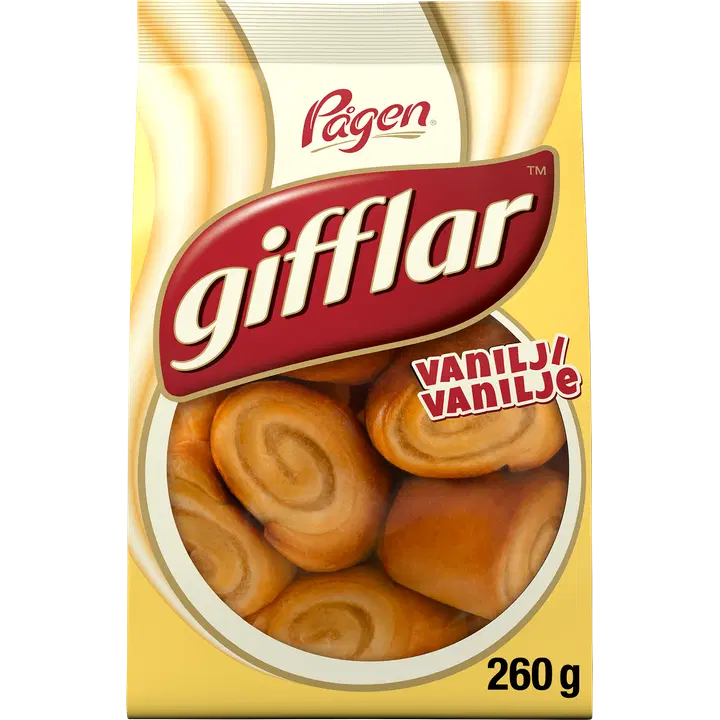 Pågen Gifflar Vanilj pienet vaniljapullat 260g