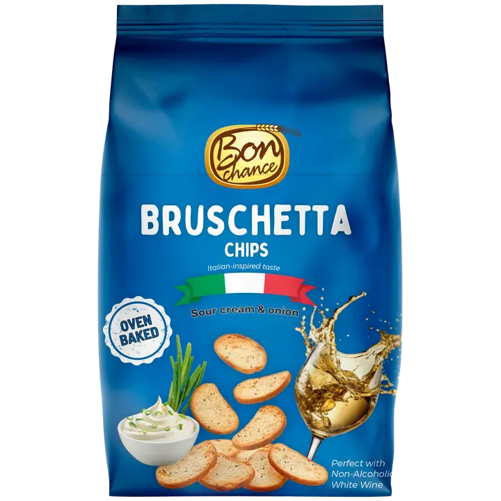 Bon chance bruschetta krõpsud hapukoore ja sibulaga 70g