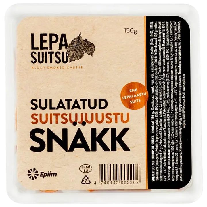 E-Piim Sulatatud suitsujuustu snäkk 150g