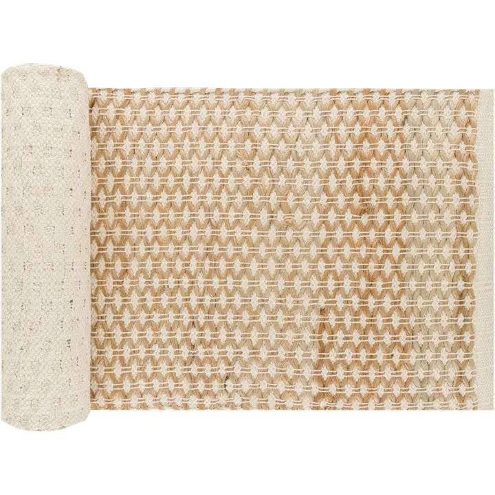 House kaitaliina puuvilla-juutti 40 x 150 cm luonnonvalkoinen