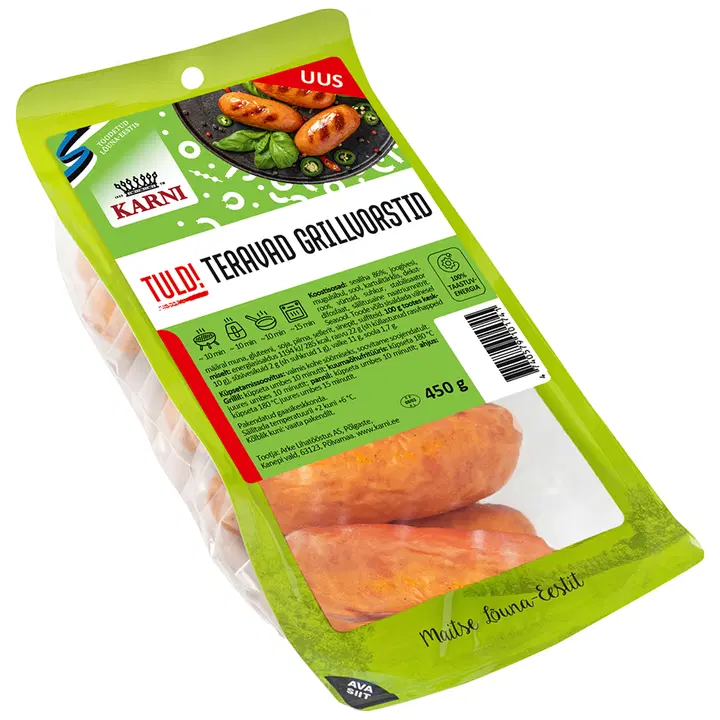 Karni Teravad grillvorstid TULD! 450g