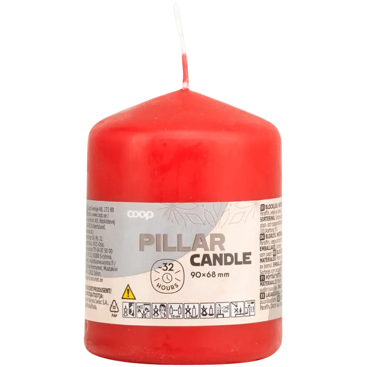 Coop väike punane laualühterküünal