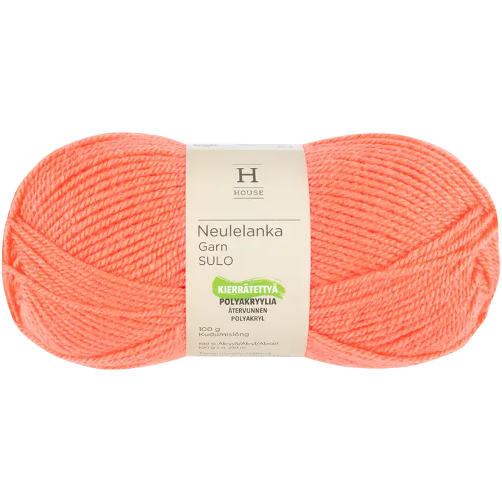 House neulelanka akryyli Sulo 100 g Coral 991