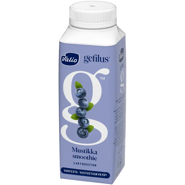 Valio Gefilus® Smoothie jogurttijuoma mustikka laktoositon 2,5 dl