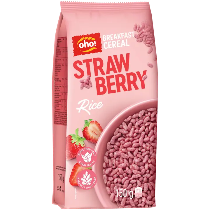 Oho maasikamaitselised riisihelbed 150g