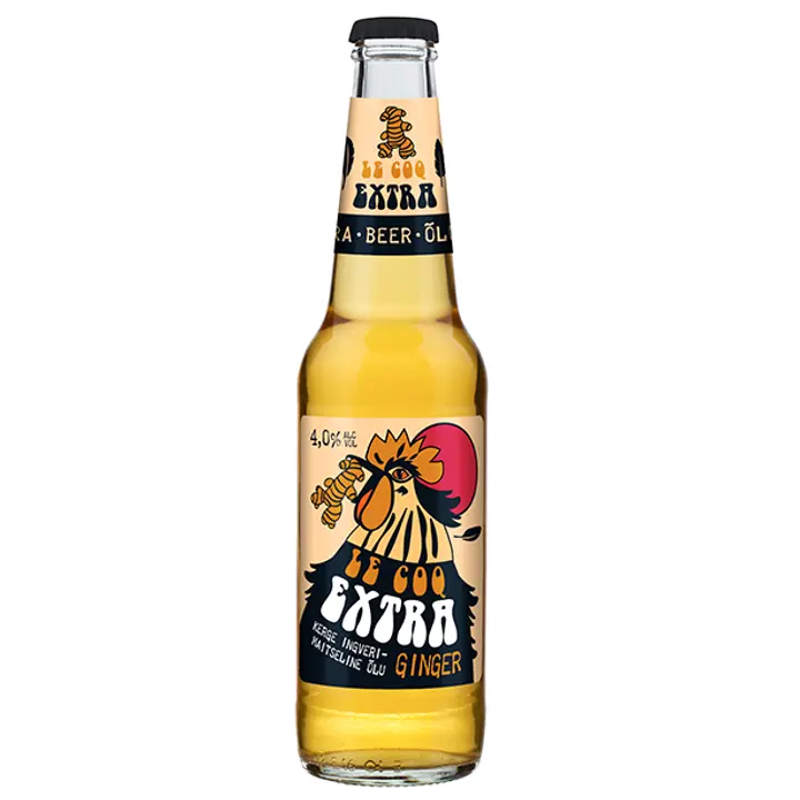 A. Le Coq Extra Ginger õlu 4%vol 330ml
