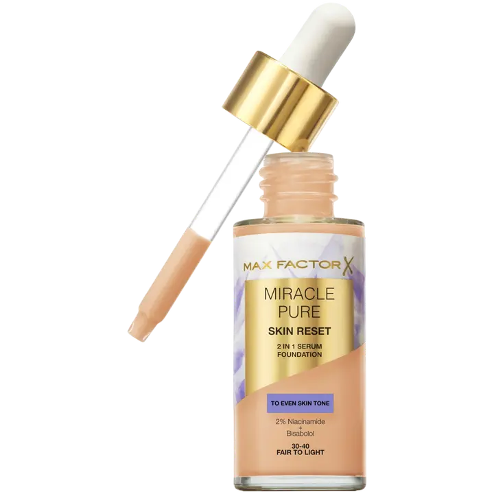 Max Factor Miracle Pure Serum Foundation 30-40 Fair to Light 30 ml