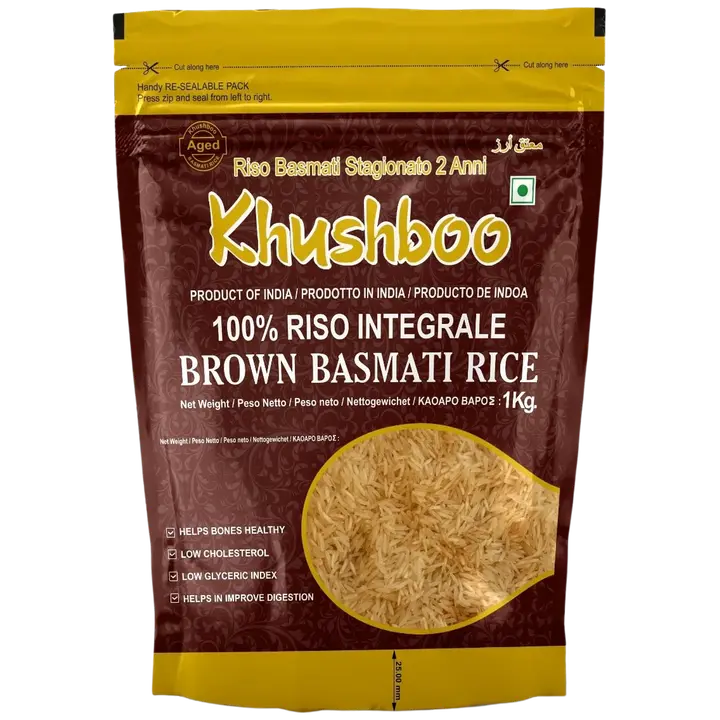 Khushboo Basmati täistera pruun riis 1 kg