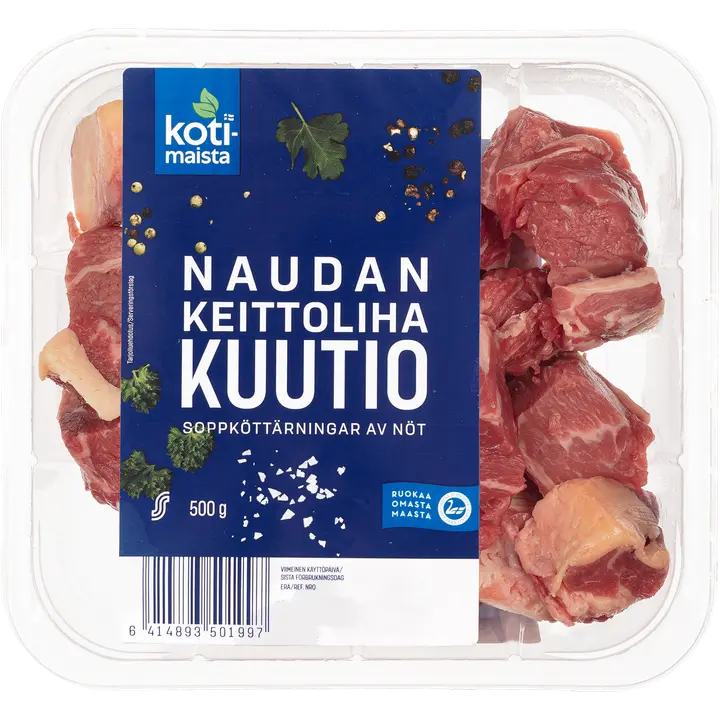 Kotimaista Veiseliha Kuubikud 500 G