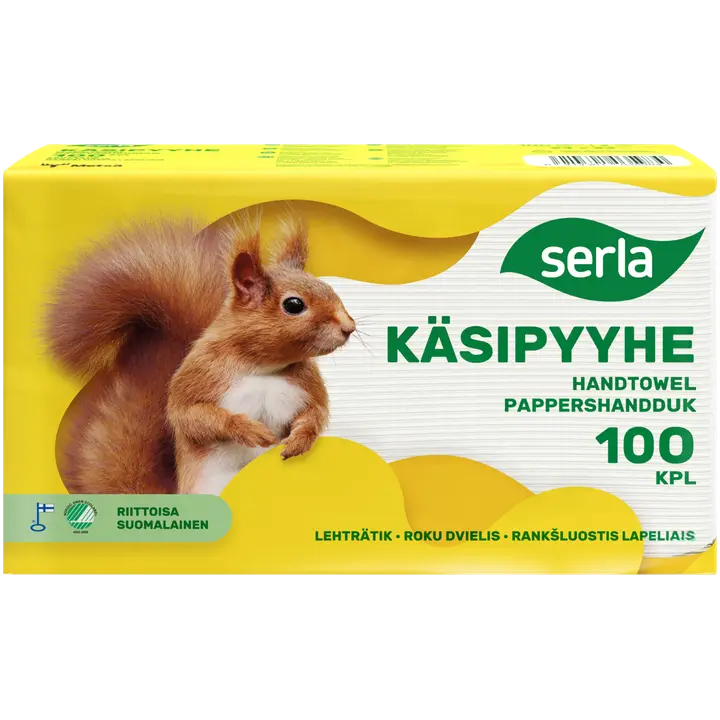 Serla käsipyyhe 100kpl valkoinen