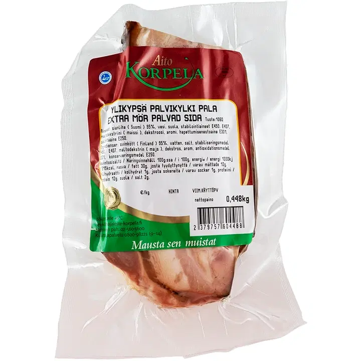 Korpela ylikypsä palvikylki noin 400g