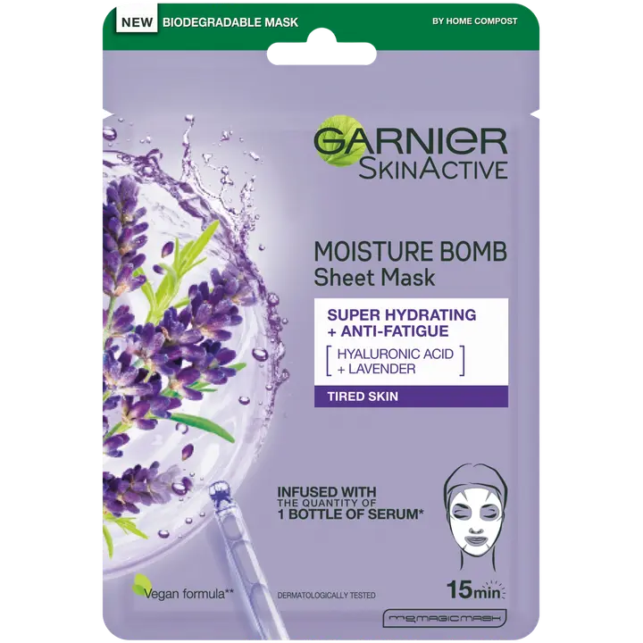Garnier Skin Active Moisture Bomb Super Niisutav + Väsimusevastane mask 28g