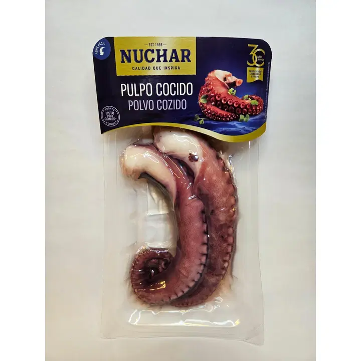 Keitettyjä valikoituja mustekalalonkeroita