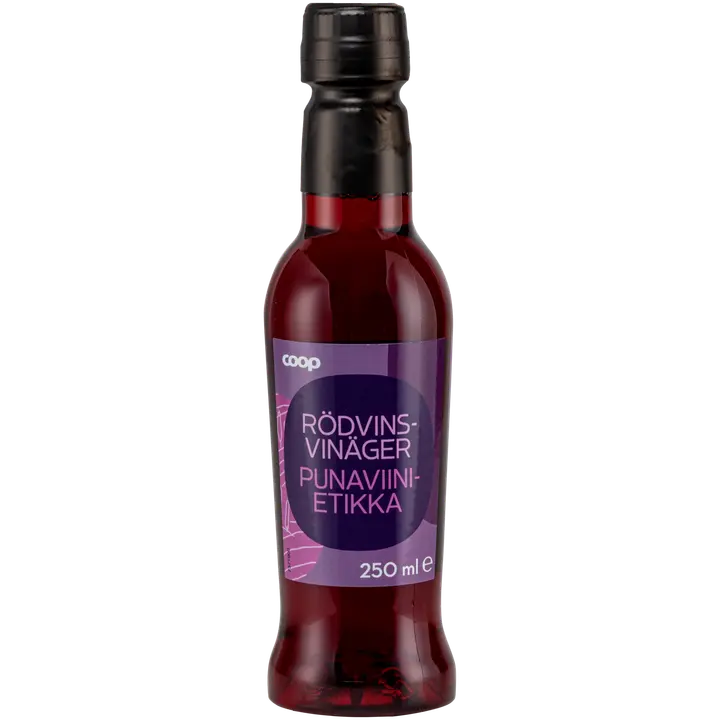 Coop punaviinietikka 250 ml