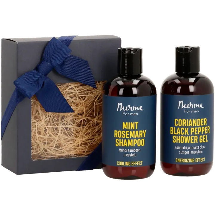 Kinkekomplekt Nurme meeste kehahooldus