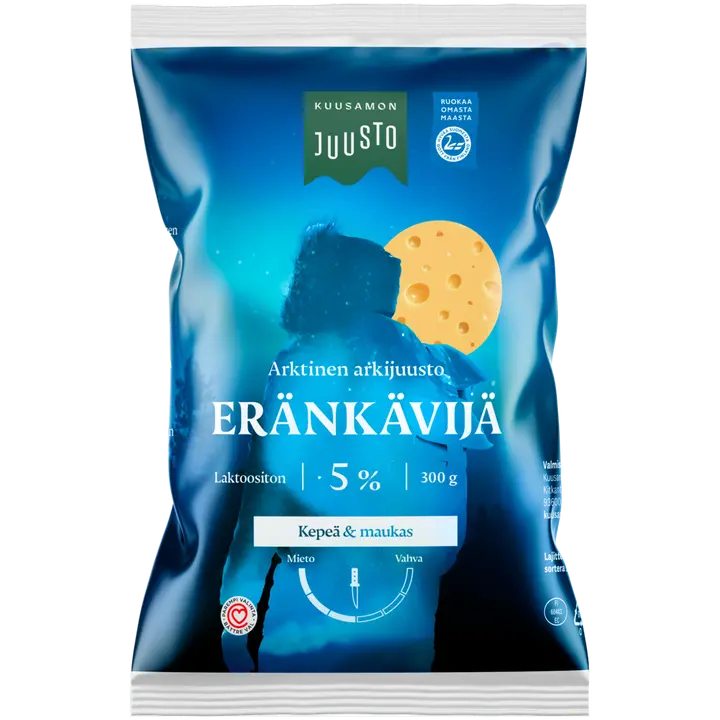 Kuusamon Juusto Eränkävijä 5% juusto 300g