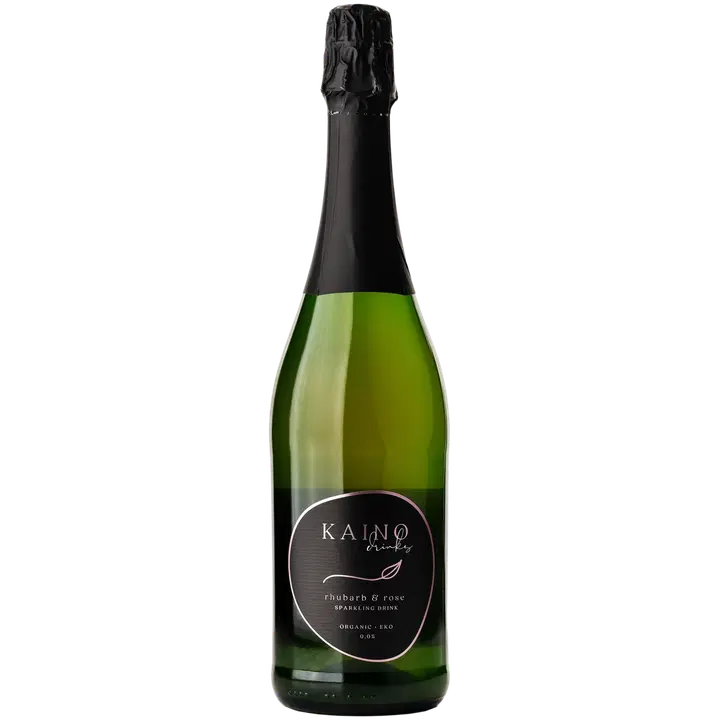 KAINO Drinks Organic Rhubarb & Rose Sparkling Drink 0,0% FI‐EKO‐201 0,75