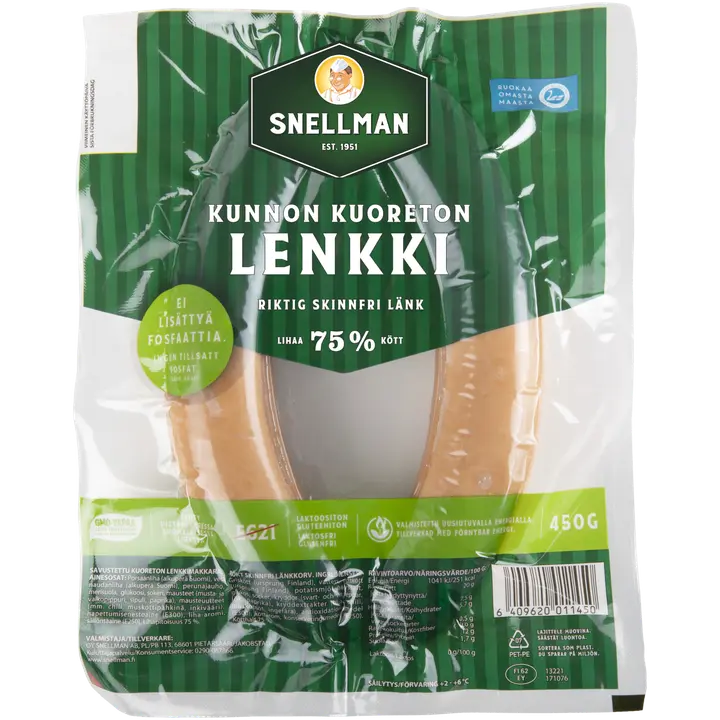 Snellman Kunnon kuoreton lenkki 450g