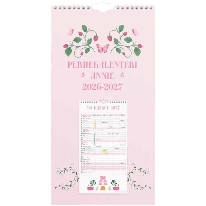 Burde perhekalenteri Annie 26/27