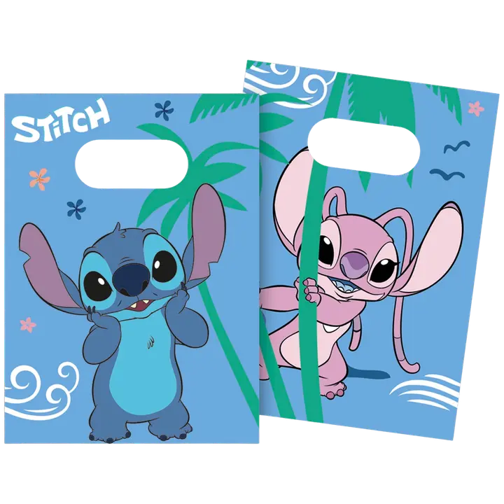 Decorata Party paperinen lahjapussi Stitch & Angel 4 kpl