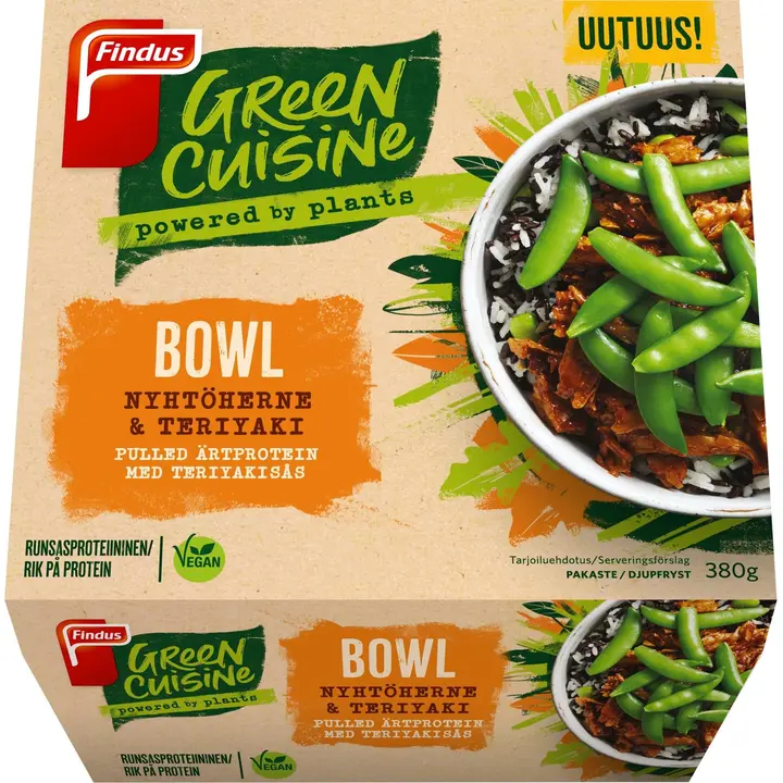 Findus Green Cuisine Nyhtöherne & teriyaki bowl 380g, pakaste