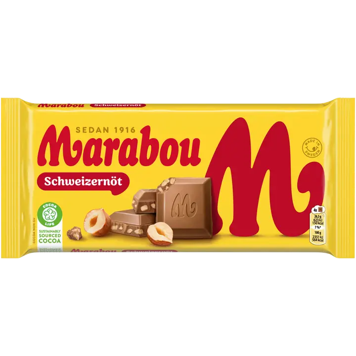 .Marabou Schweizernöt Piimašokolaad 200g