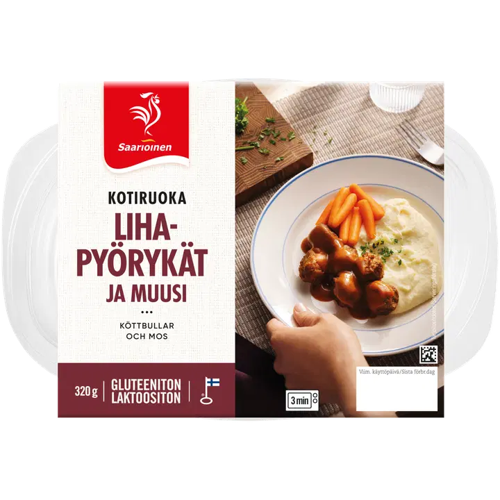 Saarioinen Lihapyörykät ja muusi 320g