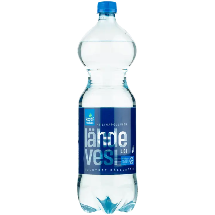 Kotimaista Hiilihapollinen lähdevesi 1,5l