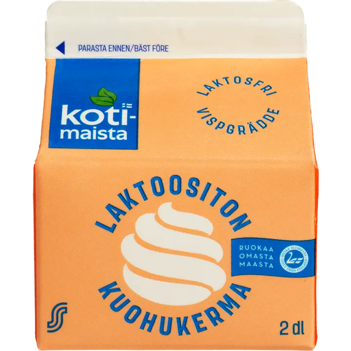 Kotimaista 2dl laktoositon ESL 35% kuohukerma