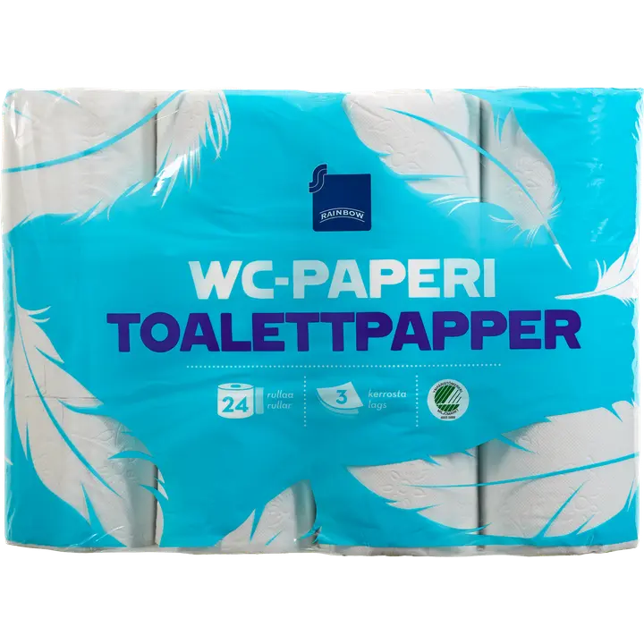 Tualettpaber 24 rulli, 3-kihiline