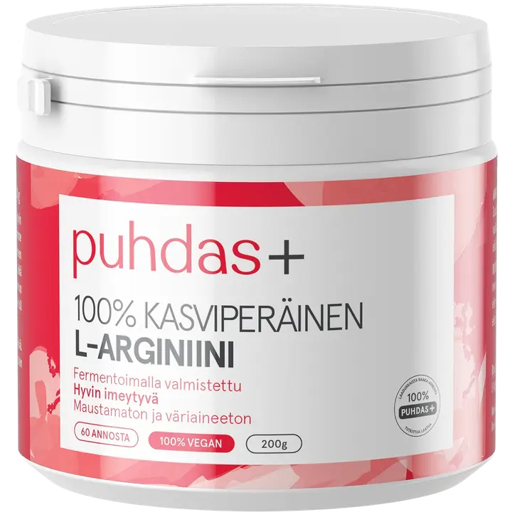 Puhdas+ Kasviperäinen L-Arginiini 200g
