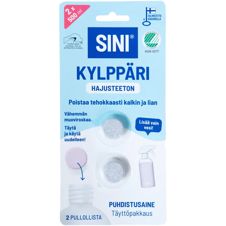 Sini Kylppäri täyttöpakkaus 2 kpl hajusteeton
