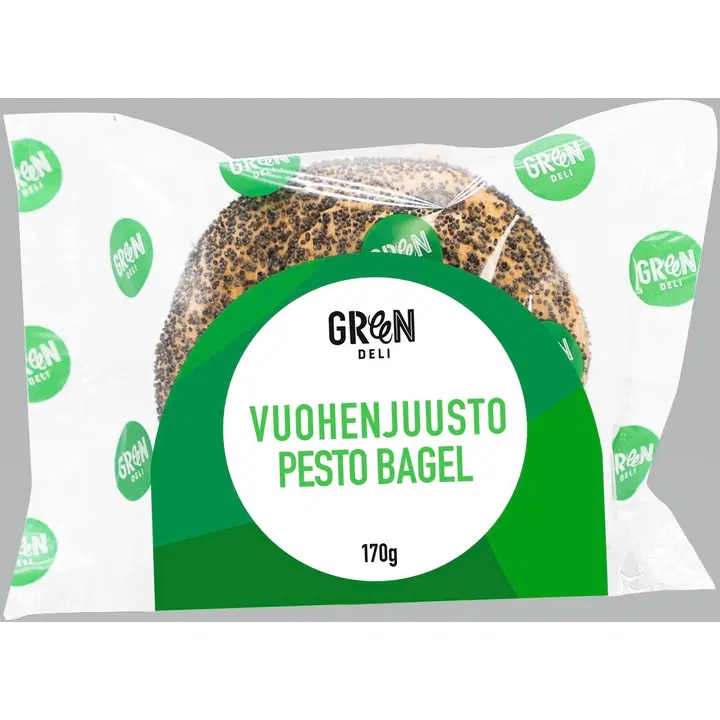 Greendeli Vuohenjuusto-Pesto Bagel 170 g