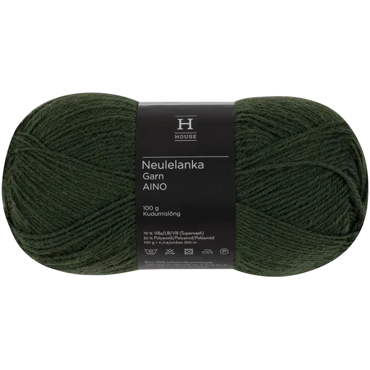 House lanka Aino villasekoite 100 g tummanvihreä