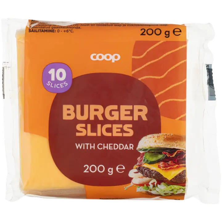 Coop Cheddar sulatatud juustuviilud, 200g