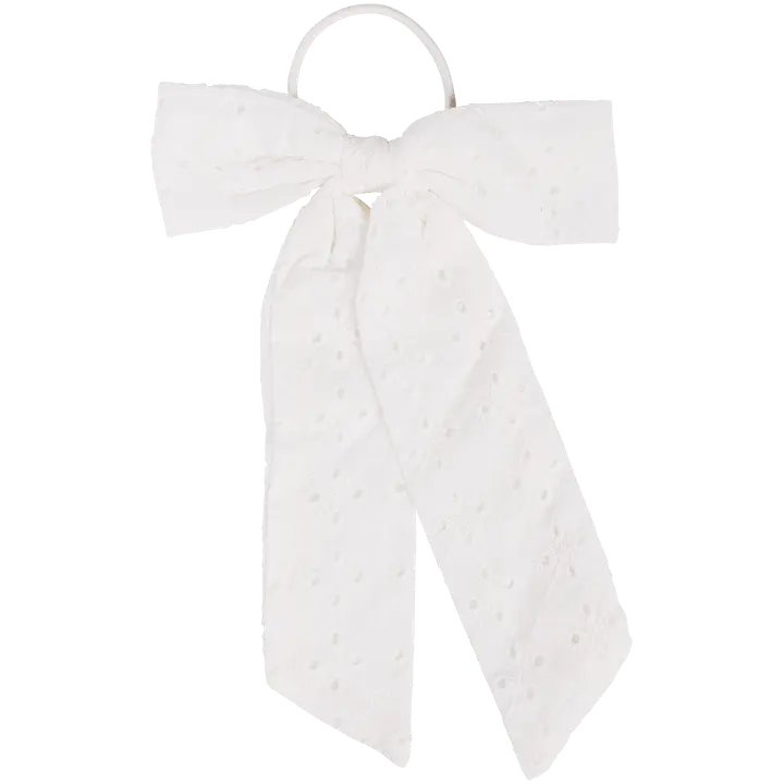 Cailap juuksekumm valge lipsuga