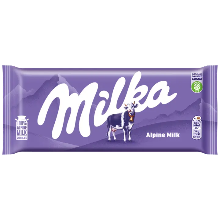 Milka piimašokolaad Alpine Milk 90g