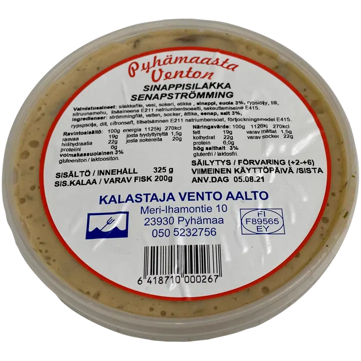 Vento Aalto Sinappisilakka 325/200g