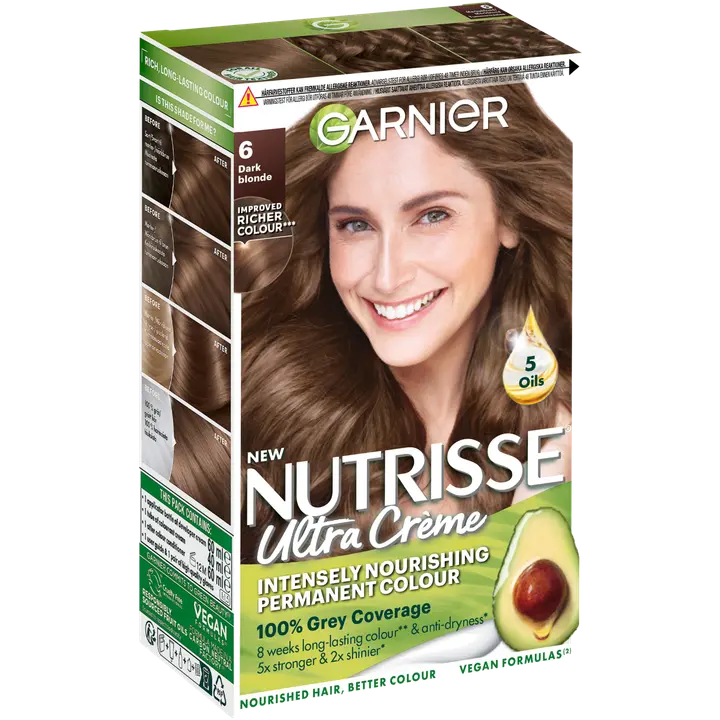 Garnier Nutrisse Ultra Creme 6.0 Dark Blonde Tummanvaalea kestoväri 1kpl