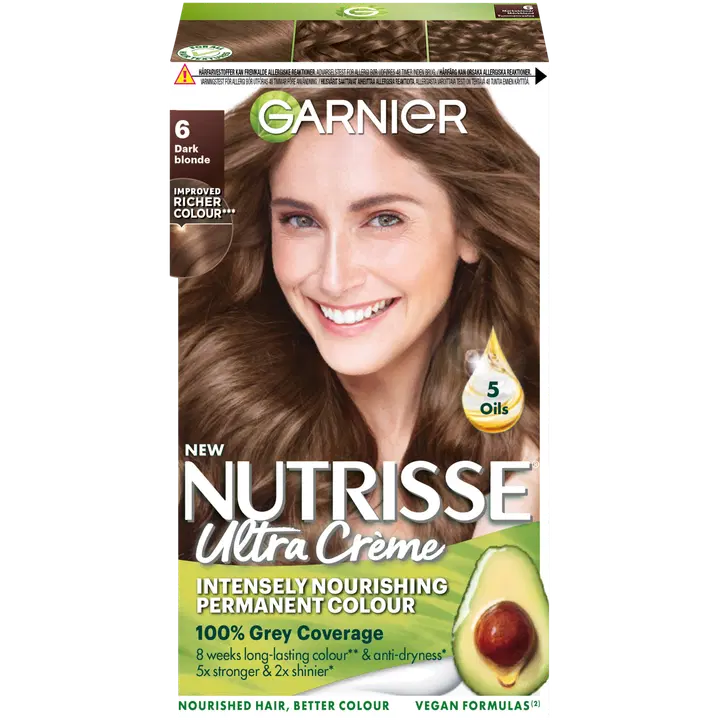Garnier Nutrisse Ultra Creme 6.0 Dark Blonde Tummanvaalea kestoväri 1kpl
