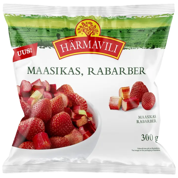 Härmavili maasikas-rabarber, 300g