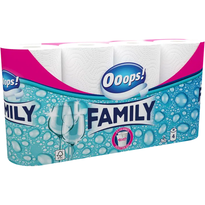 Ooops! Talouspaperi Family puoliarkki 4rl